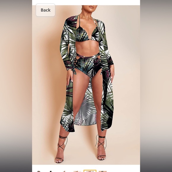 Brand New Viottiset 3 piece High Waist Bikini set - Picture 2 of 4